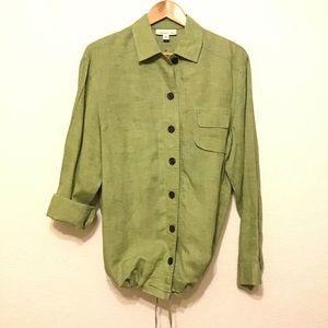 Chartreuse Linen Jacket Coldwater Creek